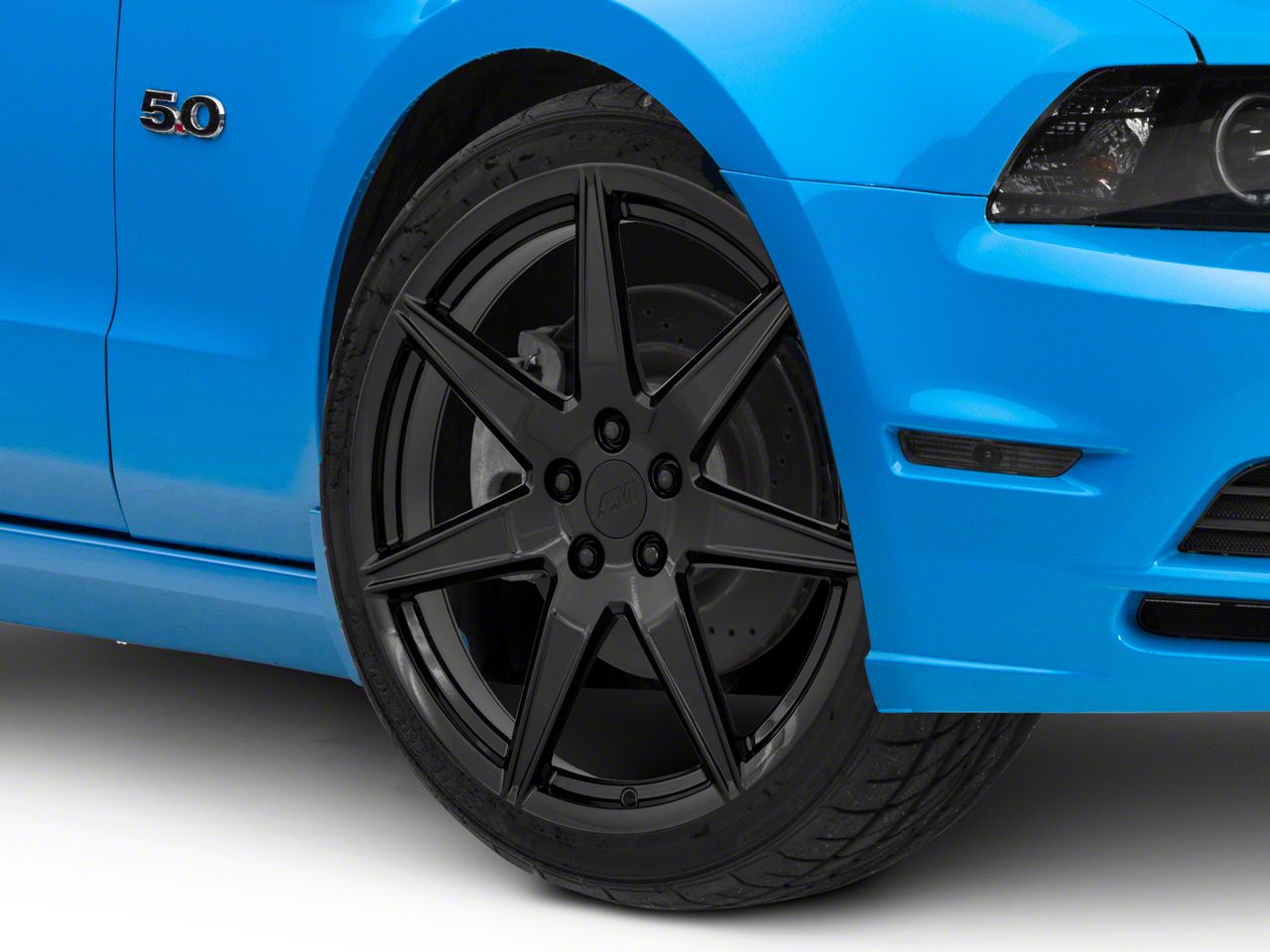 Mustang 2020 GT500 Style Gloss Black Wheel; Rear Only; 20x10 (10-14 ...