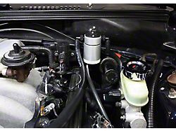 J&L 3.0 Oil Separator; Clear/Satin Anodized; Driver Side (96-98 Cobra; 2001 Bullitt)