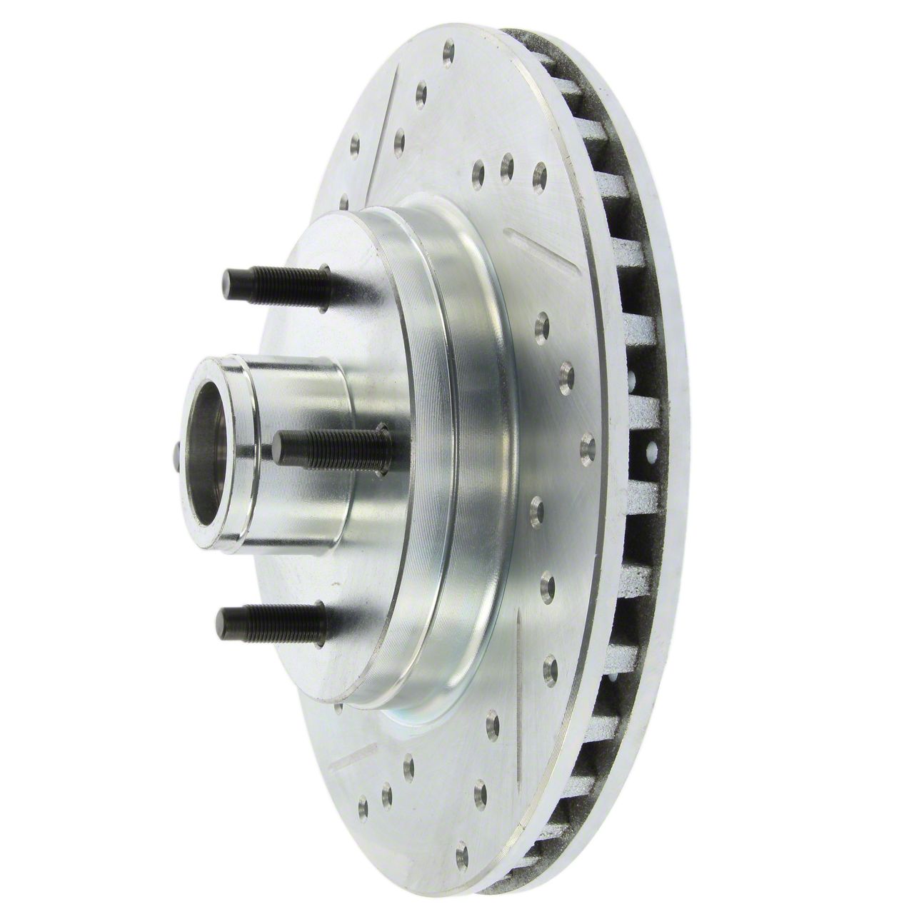 StopTech Mustang Select Sport Drilled and Slotted Rotor; Front 408360
