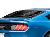 Rear Window Louvers; Textured Black (15-26 Mustang Fastback)