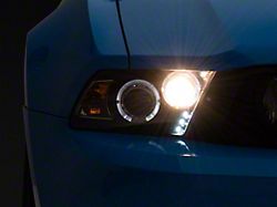 Projector Headlights; Gloss Black Housing; Smoked Lens (10-12 Mustang w/ Factory Halogen Headlights)