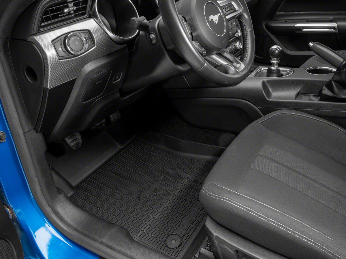 Ford Mustang All Weather Front Rear Floor Mats W Running Pony