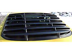 ABS Rear Window Louvers; Textured Black (15-22 Mustang Fastback)