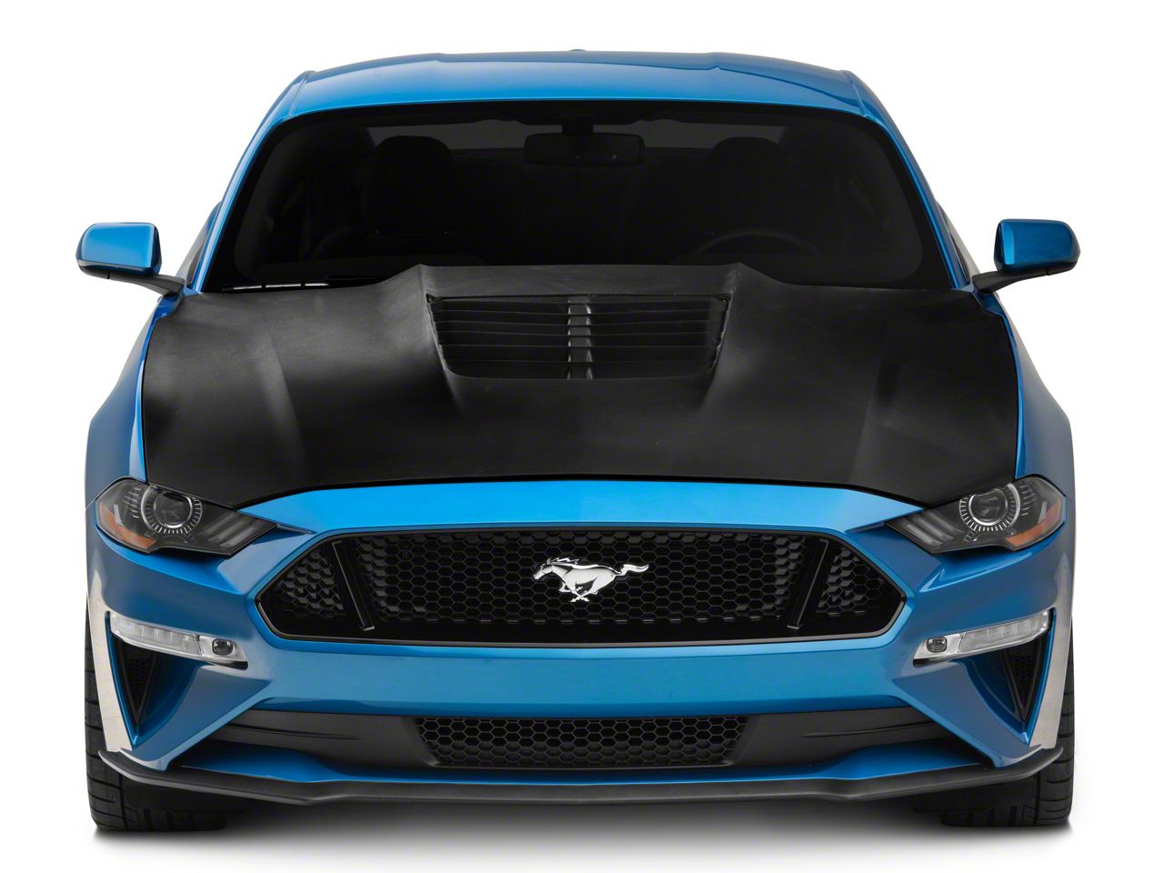 Mustang GT500 Style V2 Hood Fiberglass (1820 GT, EcoBoost)