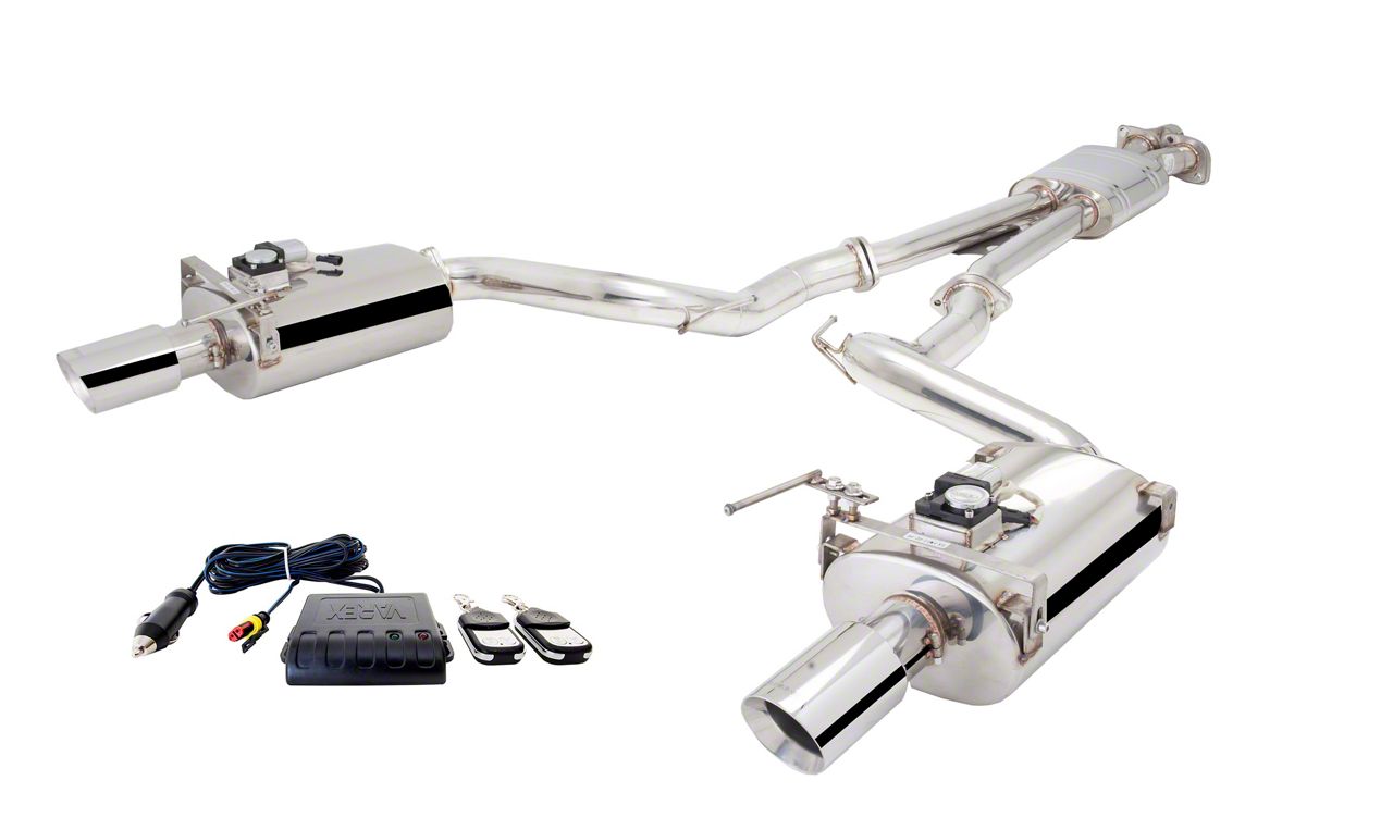 XForce Mustang Varex Twin 3Inch Polished CatBack Exhaust with Oval
