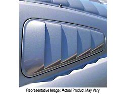 Large ABS Quarter Window Louvers; Pre-Painted (10-14 Mustang Coupe)