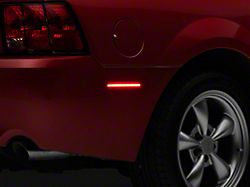 Axial LED Rear Side Marker Lights; Smoked (99-04 Mustang)