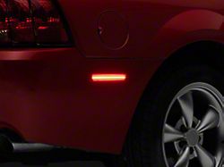 Axial LED Rear Side Marker Lights; Red (99-04 Mustang)