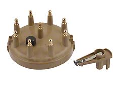 Accel Distributor Cap and Rotor Kit; HEI Style; Tan (85-95 5.0L Mustang)