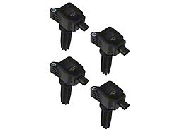 Accel SuperCoil Ignition Coils; Black; 4-Pack (15-17 Mustang EcoBoost)