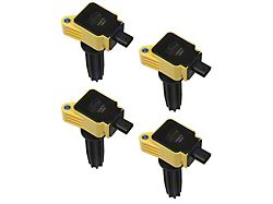 Accel SuperCoil Ignition Coils; Yellow; 4-Pack (15-17 Mustang EcoBoost)