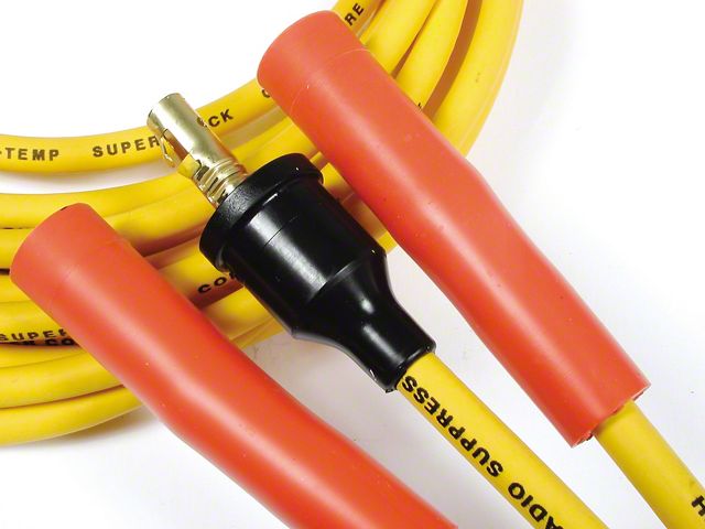 Accel Super Stock Spark Plug Wire Set; Yellow (87-90 4.2L Jeep Wrangler YJ)