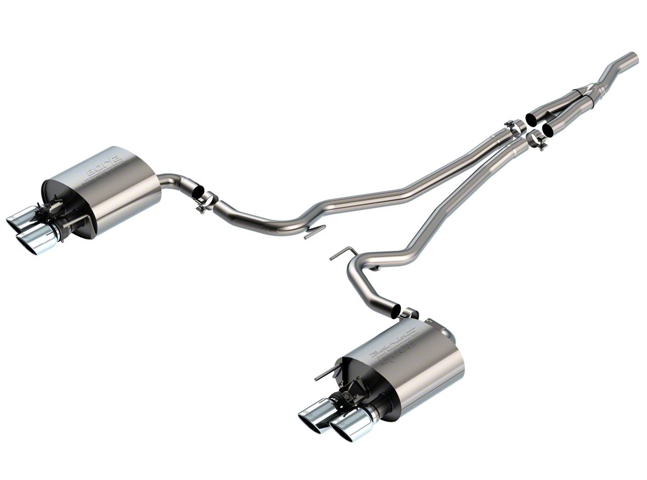 Borla Mustang S-Type Cat-Back Exhaust with Chrome Tips 140827 (19-22 ...