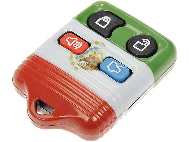 Keyless Entry Remote Case; Mexico Flag (99-14 All)