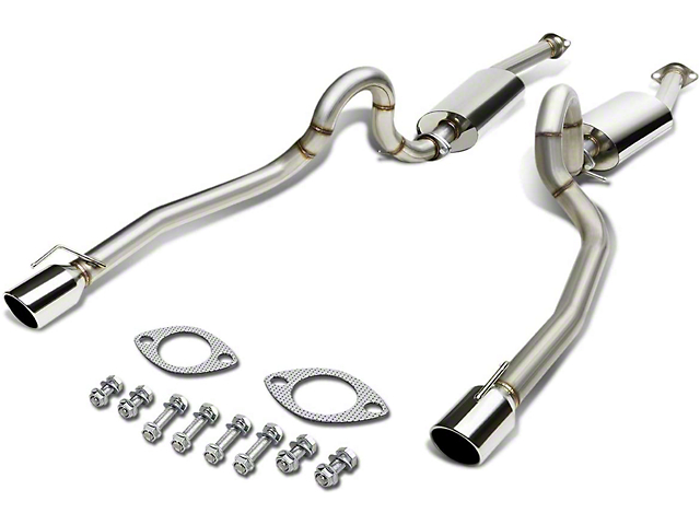 Cat-Back Exhaust System with Polished Tips (99-04 Mustang GT, Mach 1)