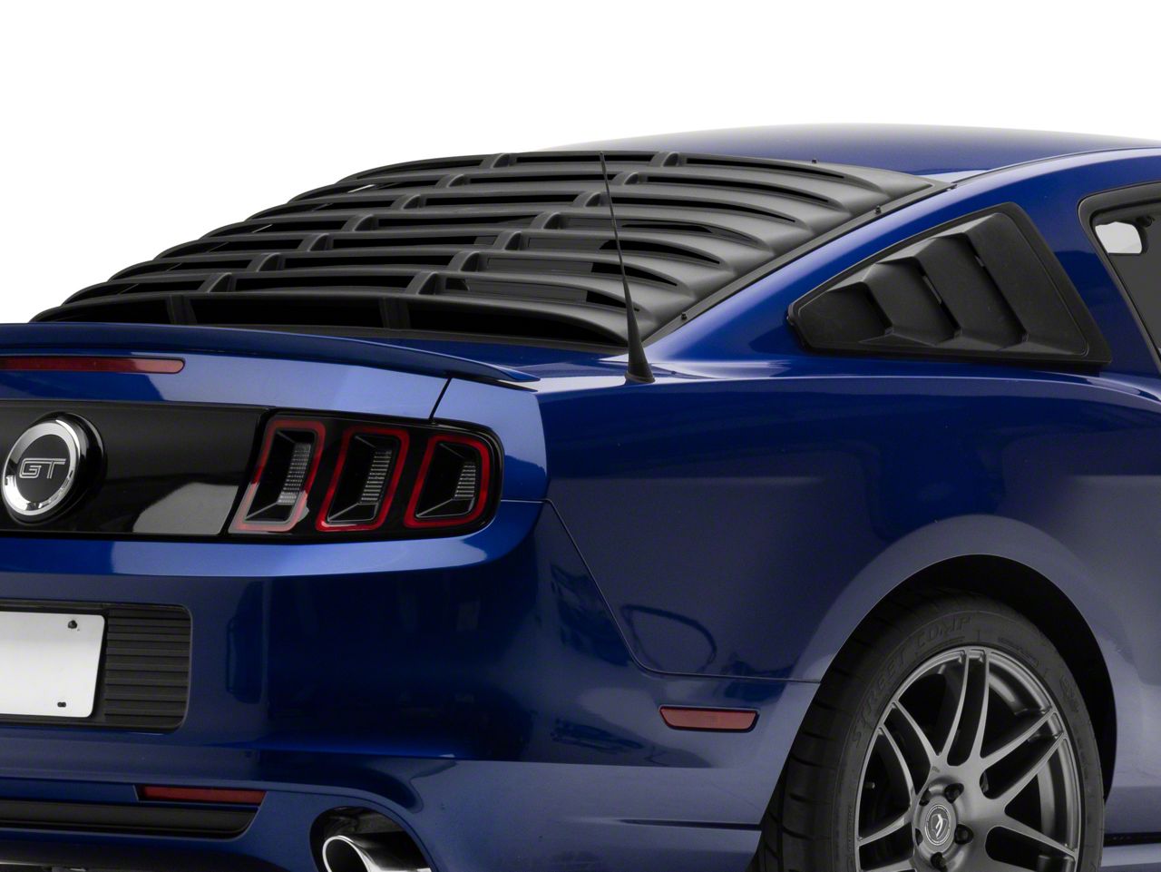 2013 mustang rear window louvers