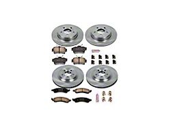 PowerStop OE Replacement Brake Rotor and Pad Kit; Front and Rear (94-04 Mustang Cobra, Bullitt, Mach 1)