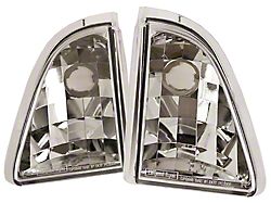 Inner Parking Lights; Crystal Clear (87-93 Mustang)