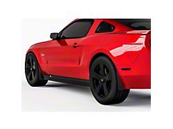 Mud Flaps; Front and Rear; Gloss Carbon Fiber (10-14 Mustang)