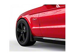 Mud Flaps; Front; Gloss Carbon Fiber (10-14 Mustang)