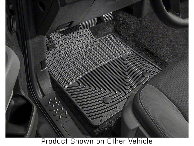 Weathertech All-Weather Front Rubber Floor Mats; Black (20-23 Jeep Gladiator JT)