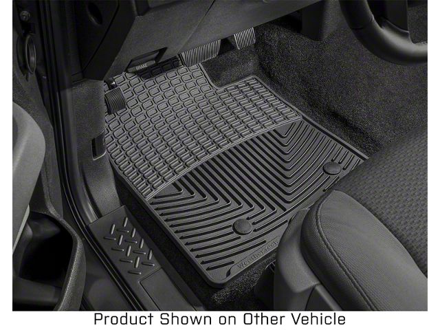 Weathertech All-Weather Front Rubber Floor Mats; Black (16-17 Tacoma w/ Automatic Transmission)