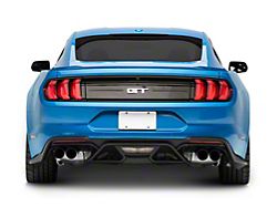 GT500 Style Rear Diffuser; Matte Black (18-22 Mustang GT, EcoBoost)