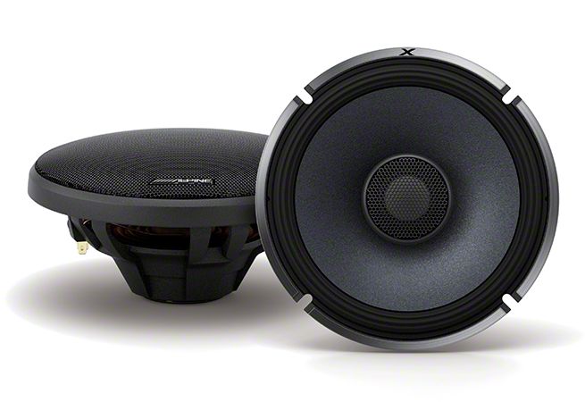 Alpine X-Series Coaxial 2-Way Speakers; 110W; 6.50-Inch (Universal; Some Adaptation May Be Required)