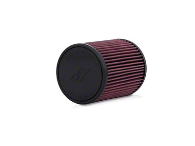 Mishimoto Performance Air Filter; 2.75-Inch Inlet; 7-Inch Filter Length; Red (Universal; Some Adaptation May Be Required)