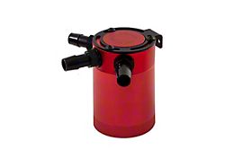 Mishimoto 3-Port Compact Baffled Oil Catch Can; Red (Universal; Some Adaptation May Be Required)