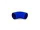 Mishimoto Silicone 90-Degree Coupler; 1.50-Inch; Blue (Universal; Some Adaptation May Be Required)