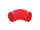 Mishimoto Silicone 90-Degree Coupler; 2-Inch; Red (Universal; Some Adaptation May Be Required)
