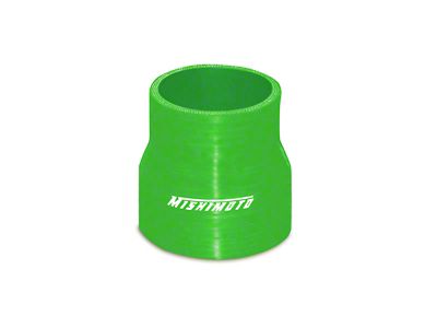 Mishimoto Silicone Transition Coupler; 2.50-Inch to 2.75-Inch; Green (Universal; Some Adaptation May Be Required)