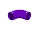 Mishimoto Silicone 90-Degree Couple; 2.50-Inch; Purple (Universal; Some Adaptation May Be Required)