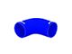 Mishimoto Silicone 90-Degree Coupler; 3-Inch; Blue (Universal; Some Adaptation May Be Required)