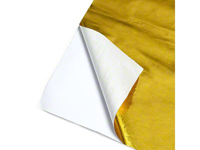 Mishimoto Gold Reflective Barrier with Adhesive Backing; 24-Inch x 24-Inch (Universal; Some Adaptation May Be Required)