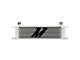 Mishimoto Universal 10-Row Oil Cooler; White (Universal; Some Adaptation May Be Required)