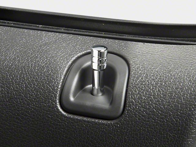 SpeedForm Modern Billet Door Lock Pins; Chrome (05-14 Mustang)