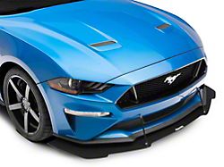 GT500 Style Front Bumper Splitter; Gloss Carbon Fiber (18-23 Mustang GT, EcoBoost)