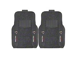 Molded Front Floor Mats with Atlanta Falcons Logo (Universal; Some Adaptation May Be Required)