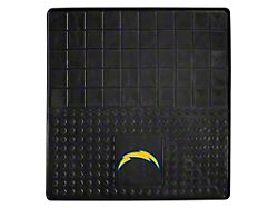 Molded Trunk Mat with Los Angeles Chargers Logo (Universal; Some Adaptation May Be Required)