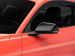 Door Mirror Covers; Gloss Black (15-23 Mustang)