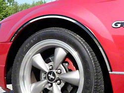 Wheel Well Accent Trim; Stainless Steel (99-04 Mustang)