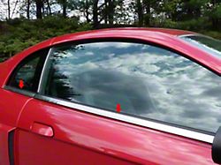 Window Sill Trim Set; Stainless Steel (99-04 Mustang)