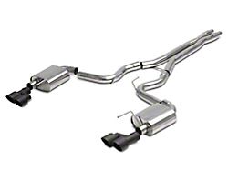 C&L Cat-Back Exhaust with Black Tips (18-22 Mustang GT Fastback w/o Active Exhaust)