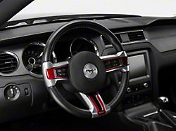 SpeedForm Steering Wheel Trim; Red Carbon (10-14 Mustang)