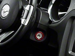 Alterum Igntion Cylinder Trim; Red Carbon (10-14 Mustang)