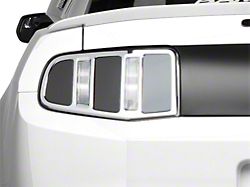 MMD Tail Light Trim; Chrome (10-12 Mustang)
