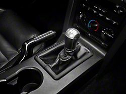 Drake Muscle Cars Shift Boot; Carbon Fiber (05-09 Mustang GT, V6)