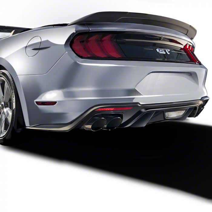 Air Design Mustang Rear Valance Diffuser; Satin Black FO24A33 (1922
